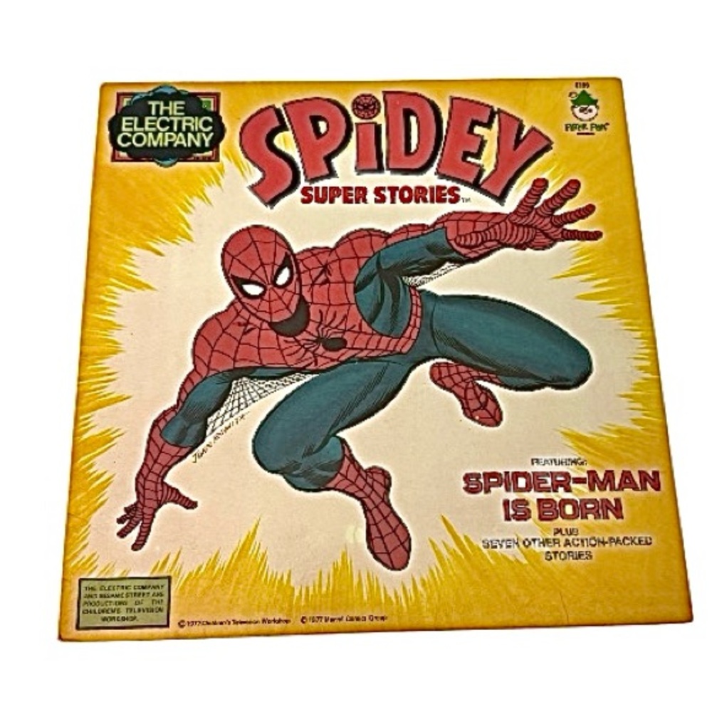 Vintage 1977 Marvel Spider-Man LP – Pre-Owned Vinyl Record 🎶🕷️